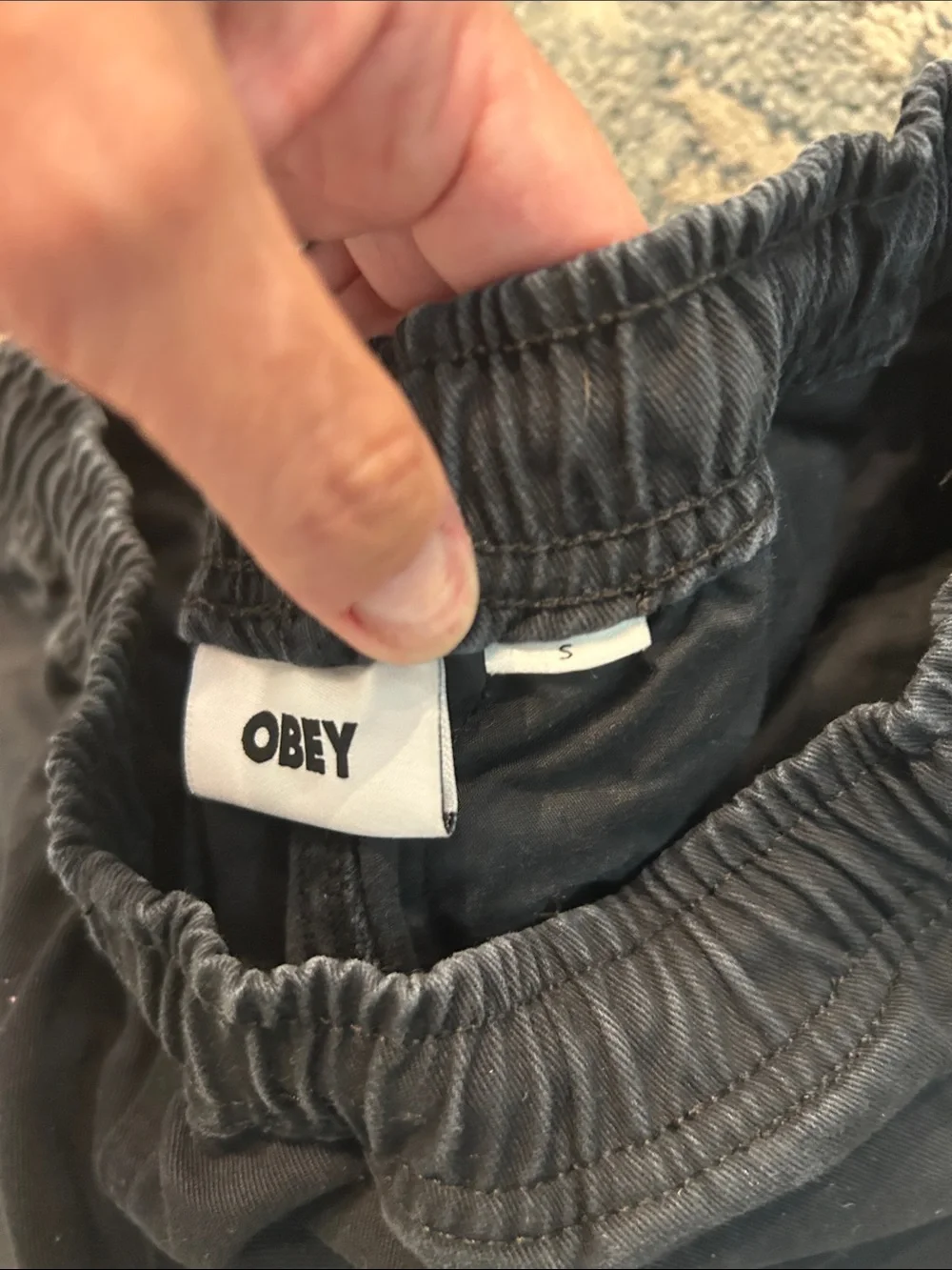 Obey Black Flat Front Men’s Shorts